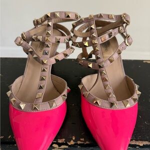 Valentino Women's‎ Pink Studded Heels